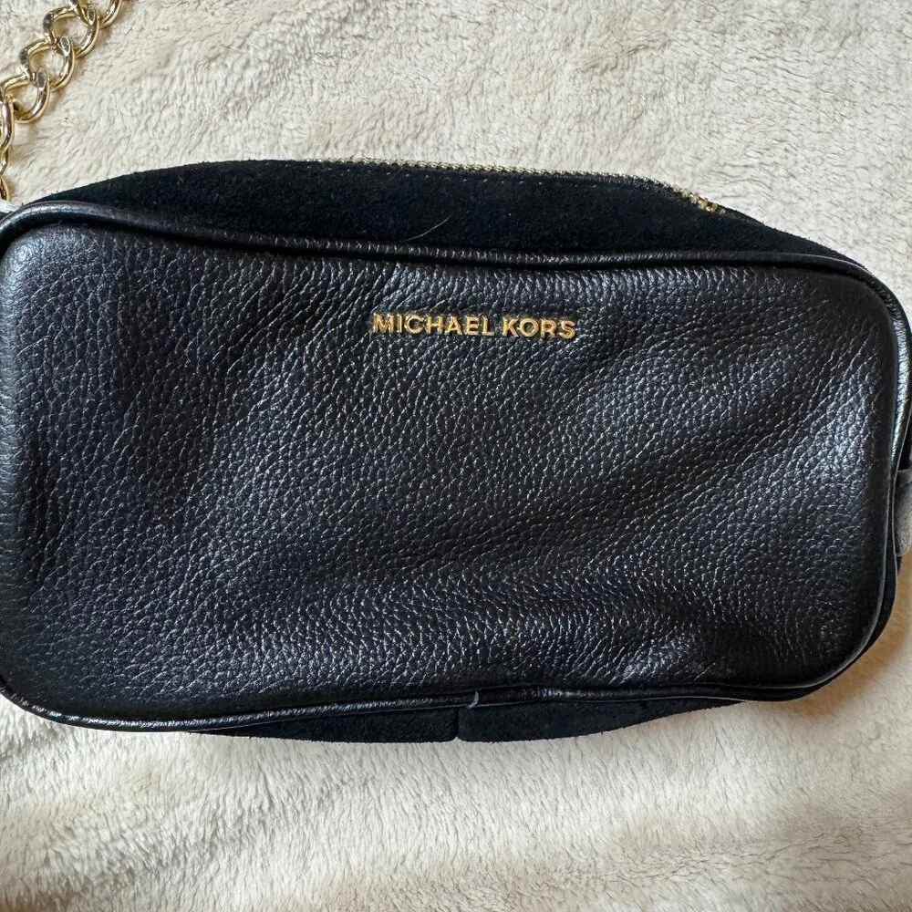 MICHAEL Michael Kors‎ Pebble Leather Belt Bag With Chain Strap